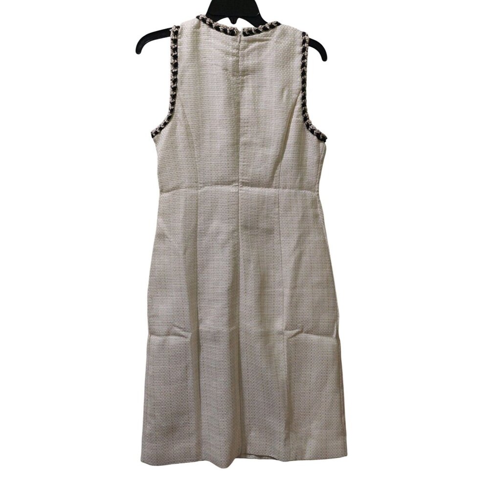 NWT Commense Womens Tweed Sleeveless Dress With Pockets~Metallic Thread Medium - Picture 2 of 9